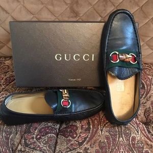 Woman's Black Gucci Loafers